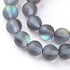 Synthetic Moonstone Beads Strands G-R375-10mm-A03-1