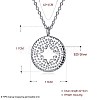 925 Sterling Silver Pendant Necklaces NJEW-BB30066-2