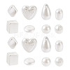Fashewelry 800Pcs 8 Style Imitation Pearl Acrylic Beads OACR-FW0001-01-1