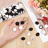 60Pcs 2 Colors Cloth Shank Buttons BUTT-GA0001-31-3