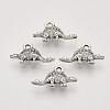 Tibetan Style Alloy Pendants X-TIBEP-T009-30AS-RS-1