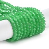 Baking Paint Imitation Jade Glass Bead Strands DGLA-A034-J4MM-A10-1