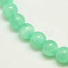 Dyed Natural Green Jade Beads Strands JBS053-4MM-27-1