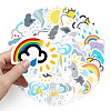 50Pcs Weather Theme PVC Self-Adhesive Cartoon Stickers WG38596-01-2