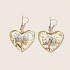 Heart Alloy Resin Dangle Earrings FS-WG72C44-03-1