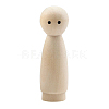 Unfinished Wooden Peg Dolls WOCR-PW0003-73F-1