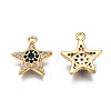 Brass Micro Pave Cubic Zirconia Charms LS-KK-Q277-069-NF-3