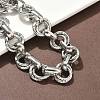 304 Stainless Steel Rolo Chain Bracelets for Women BJEW-S176-01P-C-2