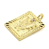 Brass Micro Pave Clear Cubic Zirconia Pendants FIND-Z044-06B-2