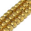 Electroplate Non-magnetic Synthetic Hematite Beads Strands G-T061-50A-1