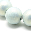 Opaque Acrylic Spray Painted Highlight Beads X-ACRP-Q024-8mm-G01-2