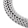 Non-Tarnish 304 Stainless Steel Mesh Chain Necklaces NJEW-Q340-01P-2