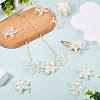 40Pcs 2 Styles Plastic Bead Caps KY-TA0001-67-7