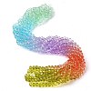 Transparent Painted Glass Beads Strands DGLA-A034-T6mm-A12-1