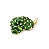 Brass Enamel Pendants KK-B148-01G-03-2