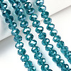 Electroplate Glass Beads Strands EGLA-A034-T10mm-A33-4