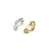Brass Clip-on Earring Converters Findings KK-TA0007-21-4