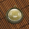 25mm Transparent Clear Domed Glass Cabochon Cover for Photo Pendant Making TIBEP-X0010-AB-FF-2
