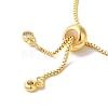 Brass Micro Pave Cubic Zirconia Silder Bracelets for Women BJEW-C070-01A-G-4