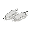 Natural Mixed stone Faceted Double Terminal Pointed Hexagon Connector Charms G-G181-04P-3