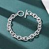 304 Stainless Steel Cable Chains Bracelets for Women Men BJEW-P376-02S-3