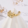 Irregular 304 Stainless Steel Open Cuff Rings RJEW-R014-03G-05-2
