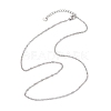 304 Stainless Steel Singapore Chain Necklaces NJEW-JN05167-02-4