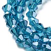 Transparent Electroplate Glass Beads Strands EGLA-A039-T3mm-A01-3