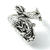 Dragon Alloy Open Cuff Rings RJEW-K275-23AS-2
