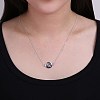 Fashion Brass Constellation/Zodiac Sign Pendant Necklaces NJEW-BB20151-2