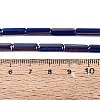Electroplate Opaque Glass Beads Strands LS-EGLA-Q132-02A-B02-4