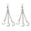 Tibetan Style Alloy Feather Tassel Big Pendants FIND-YW0003-92C-1