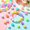 Luminous 56pcs 28 Color Round Food Grade Silicone Beads SIL-CJ0001-31-6