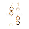 Cellulose Acetate(Resin) Dangle Earrings X-EJEW-JE03241-2