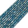 Electroplate Glass Beads Strands GLAA-Q105-03R-1