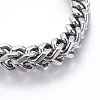 304 Stainless Steel Wheat Chain Necklaces NJEW-H493-06P-2