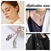 80Pcs 8 Style Tibetan Style Zinc Alloy Pendants TIBEP-SC0001-93-6
