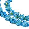 Handmade Millefiori Glass Beads Strands LAMP-H067-01G-3