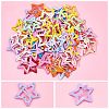 60Pcs 3 Style Cute Spray Painted Iron Snap Hair Clips PHAR-NB0001-07-6
