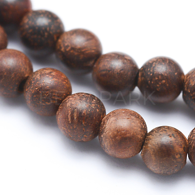 Natural Wood Beads Strands X-WOOD-P011-06-6mm-1