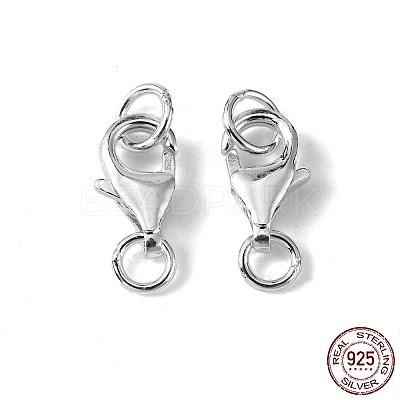925 Sterling Silver Lobster Claw Clasps STER-I010-10mm-1