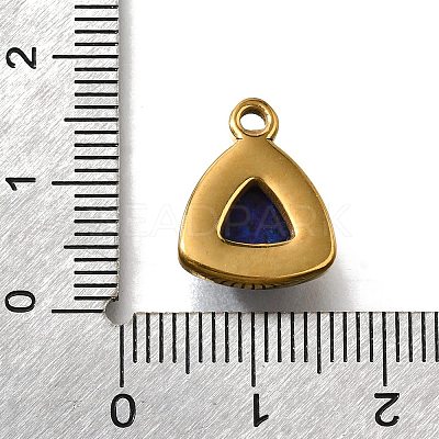 Natural Lapis Lazuli Triangle Charms STAS-D310-02G-03-1