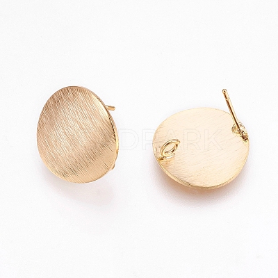 Brass Ear Stud Findings LS-X-KK-S336-16G-1