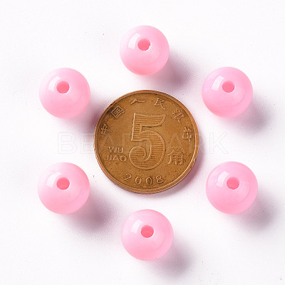 Opaque Acrylic Beads X-MACR-S370-C10mm-A01-1