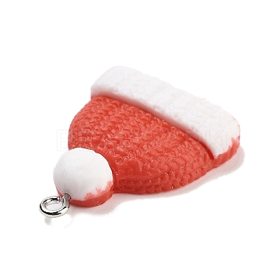 Christmas Theme Opaque Resin Pendants RESI-F054-A06-1