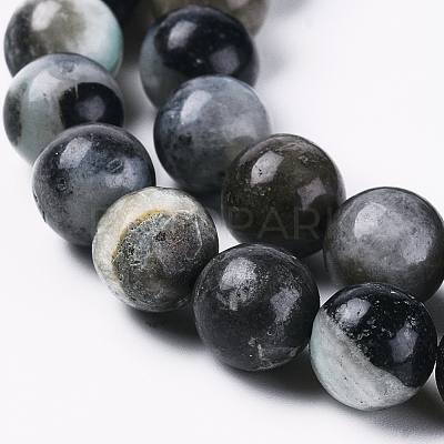 Natural Flower Amazonite Beads Strands X-G-L555-03-8mm-1
