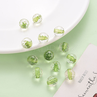 Transparent Acrylic Beads TACR-S154-10A-83-1