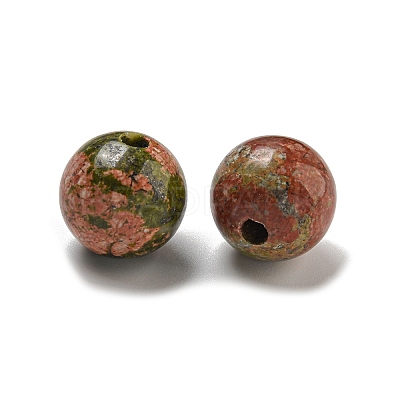 Natural Unakite Beads G-G147-01J-1