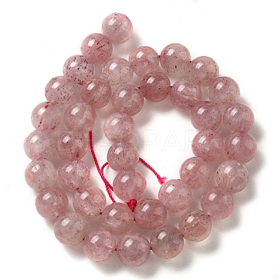 Natural Strawberry Quartz Beads Strands G-L595-C03-04-1