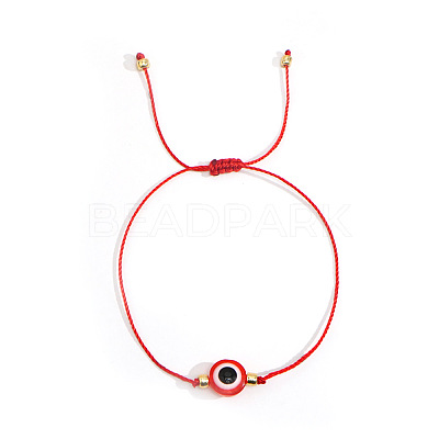 Bohemian Style Resin Evil Eye Bead Braided Bracelets BR6167-12-1